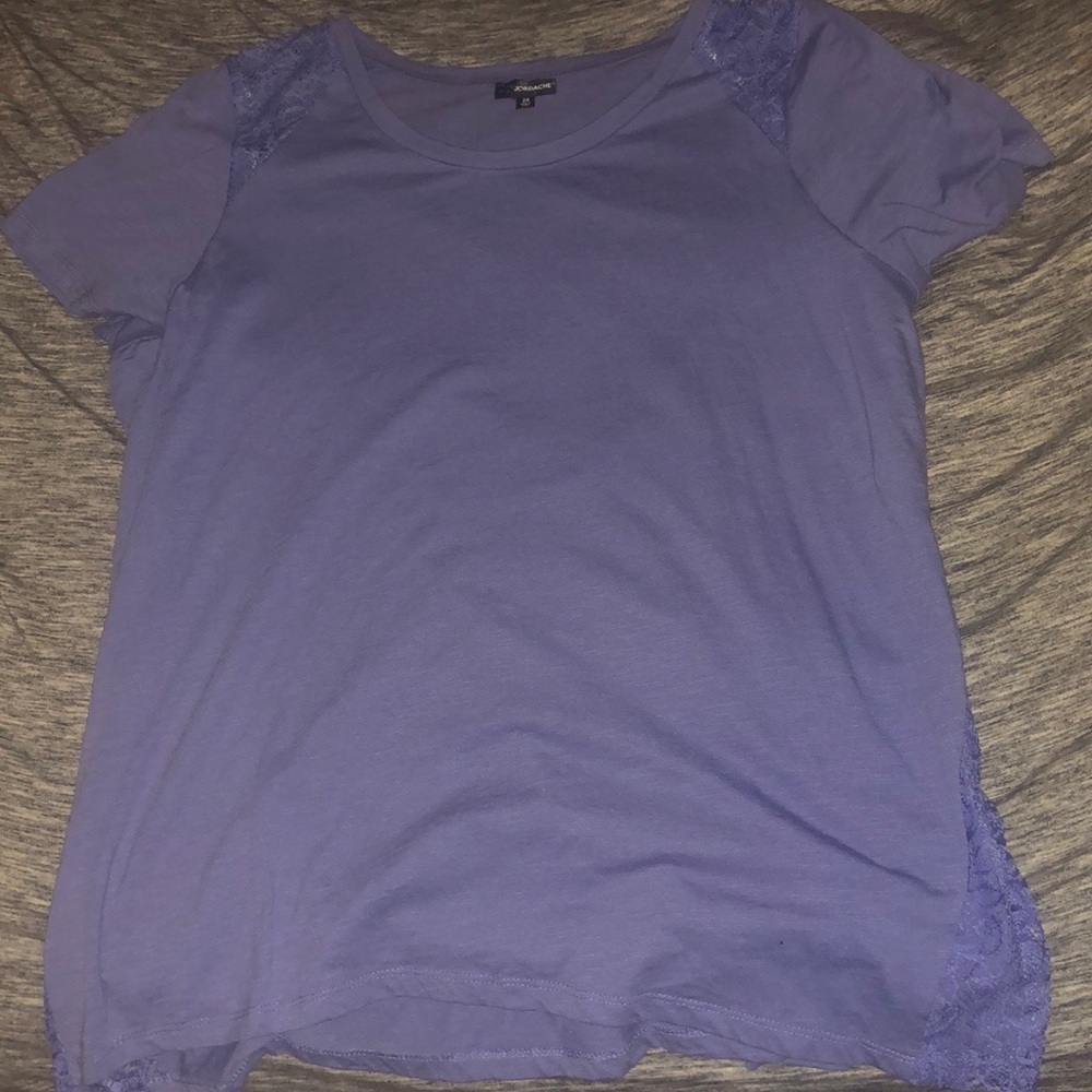 Purple lace design tshirt
